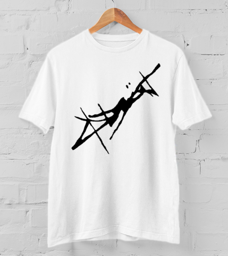 Absent Store Absent Logo Abstract Black Scribble T-Shirt