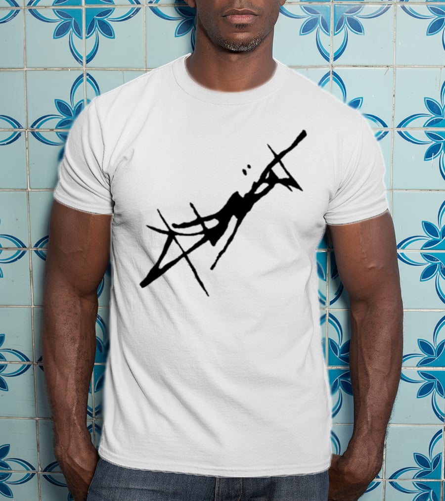 Absent Store Absent Logo Abstract Black Scribble T-Shirt