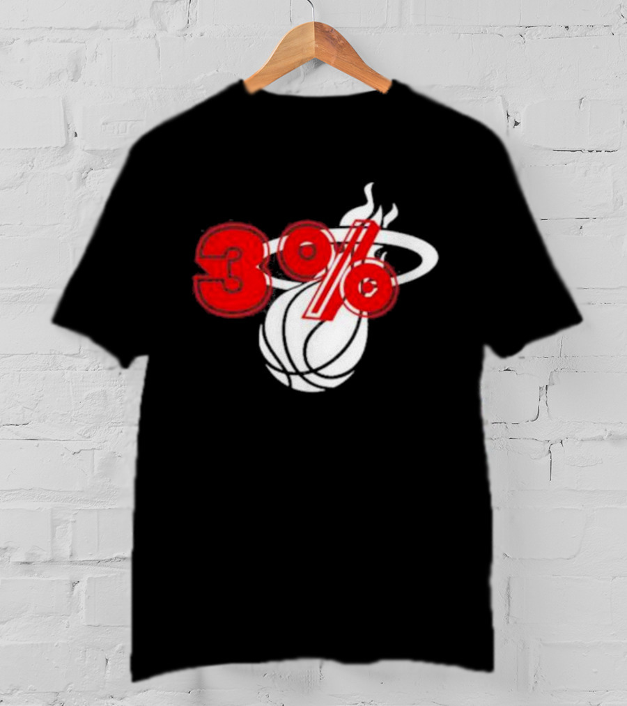 Brendan Tobin 3% Miami Heat Basketball T-Shirt