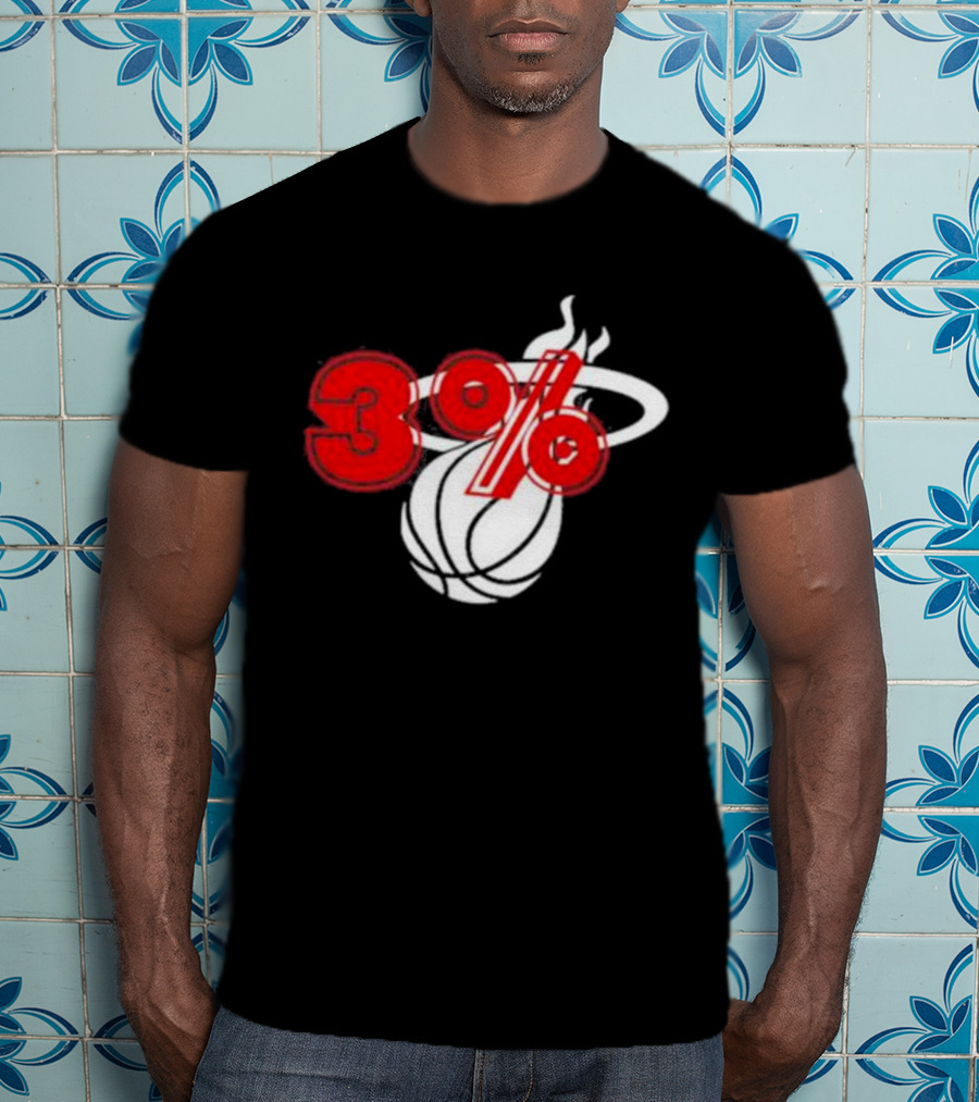 Brendan Tobin 3% Miami Heat Basketball T-Shirt