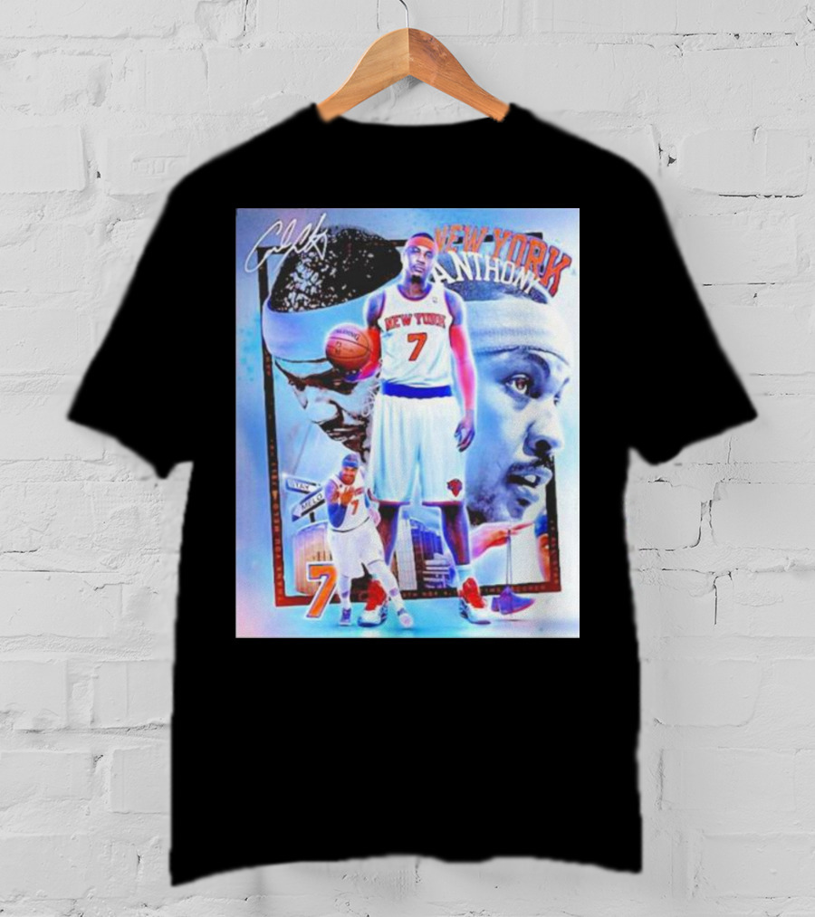 New York 7 Anthony Knicks Basketball T-Shirt