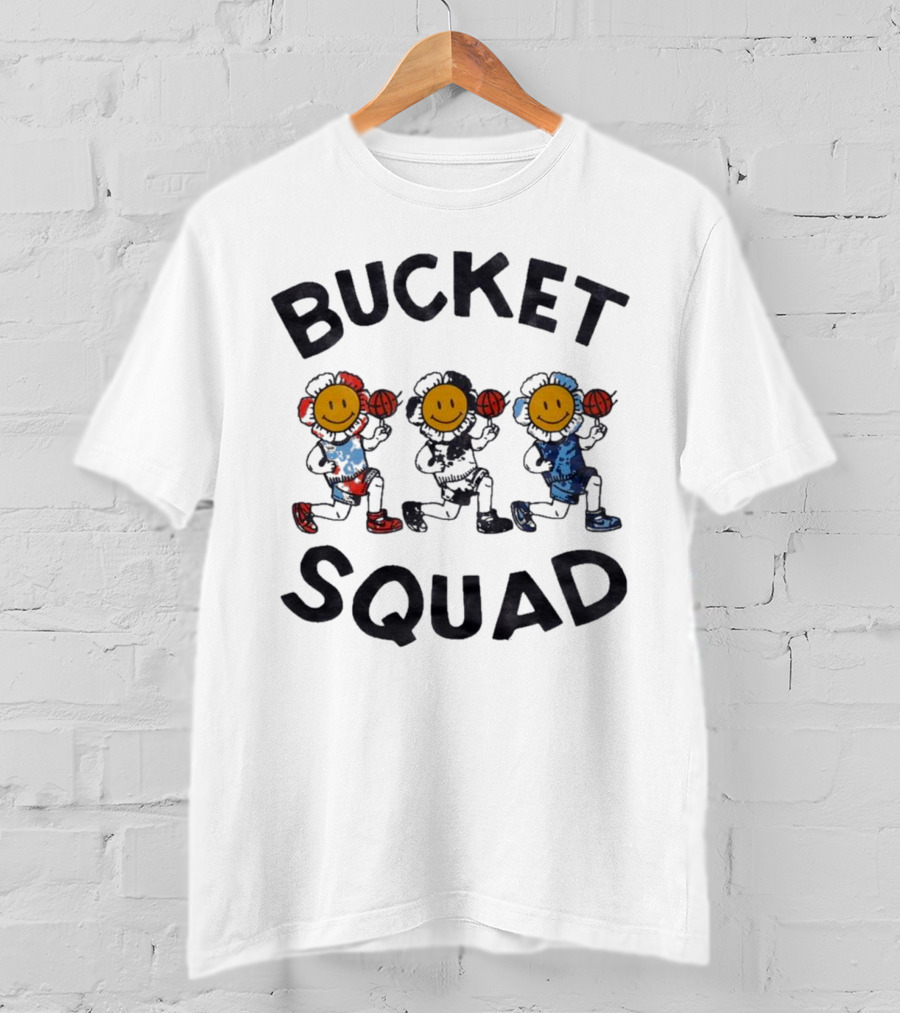 Bucket Squad Youth Tie Dye Flower Team Bucket Squad Merch T-Shirt