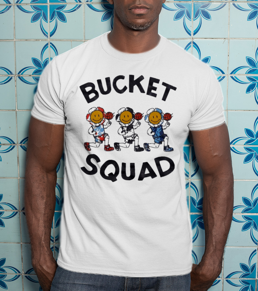 Bucket Squad Youth Tie Dye Flower Team Bucket Squad Merch T-Shirt