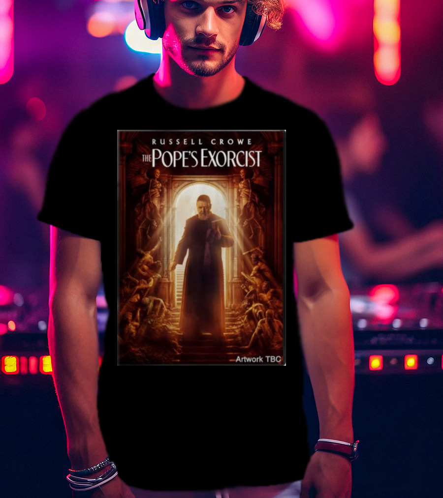 Russell Crowe The Pope's Exorcist Artwork TBC T-Shirt