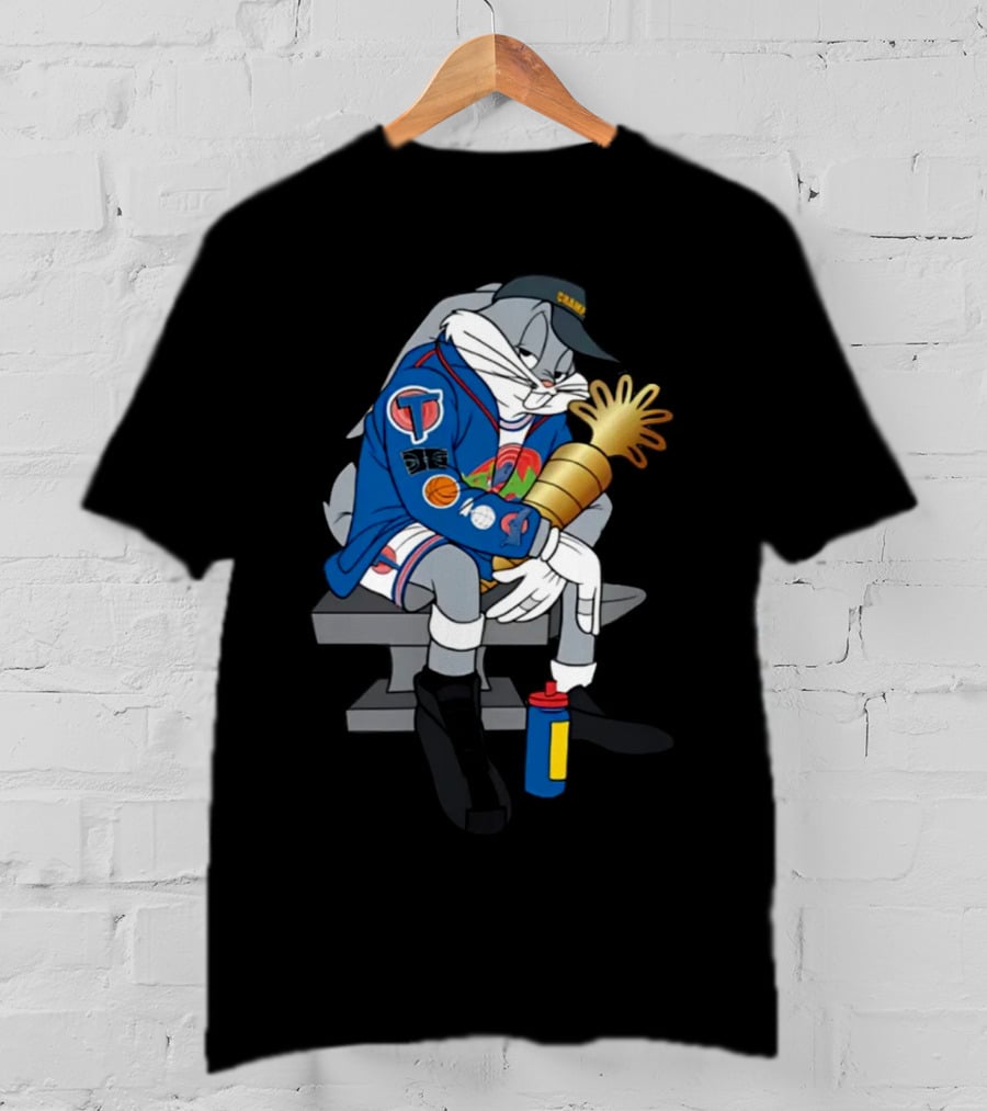 House Of Highlights Shop Bugs World Champ NBA Cartoon Boombox Trophy T-Shirt