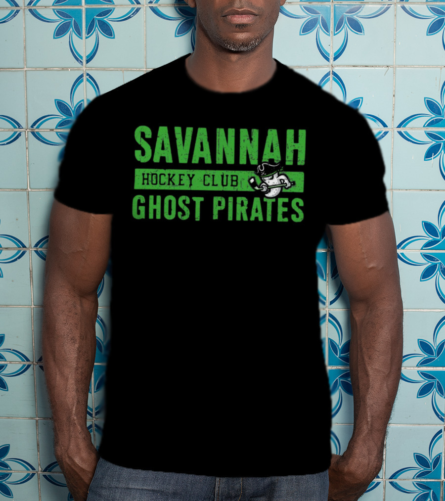 Savannah Ghost Pirates Hockey Club Ghostly Pirate T-Shirt