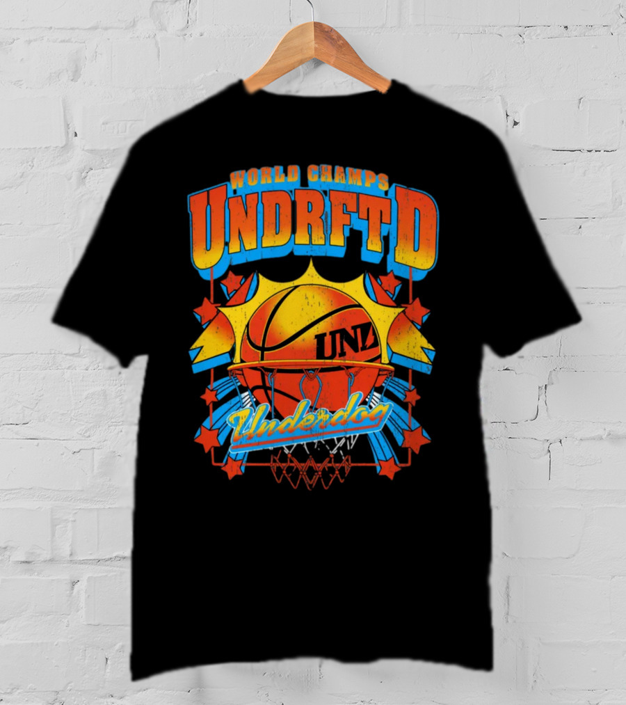 World Champs UNDRFTD Underdog Basketball Stars T-Shirt