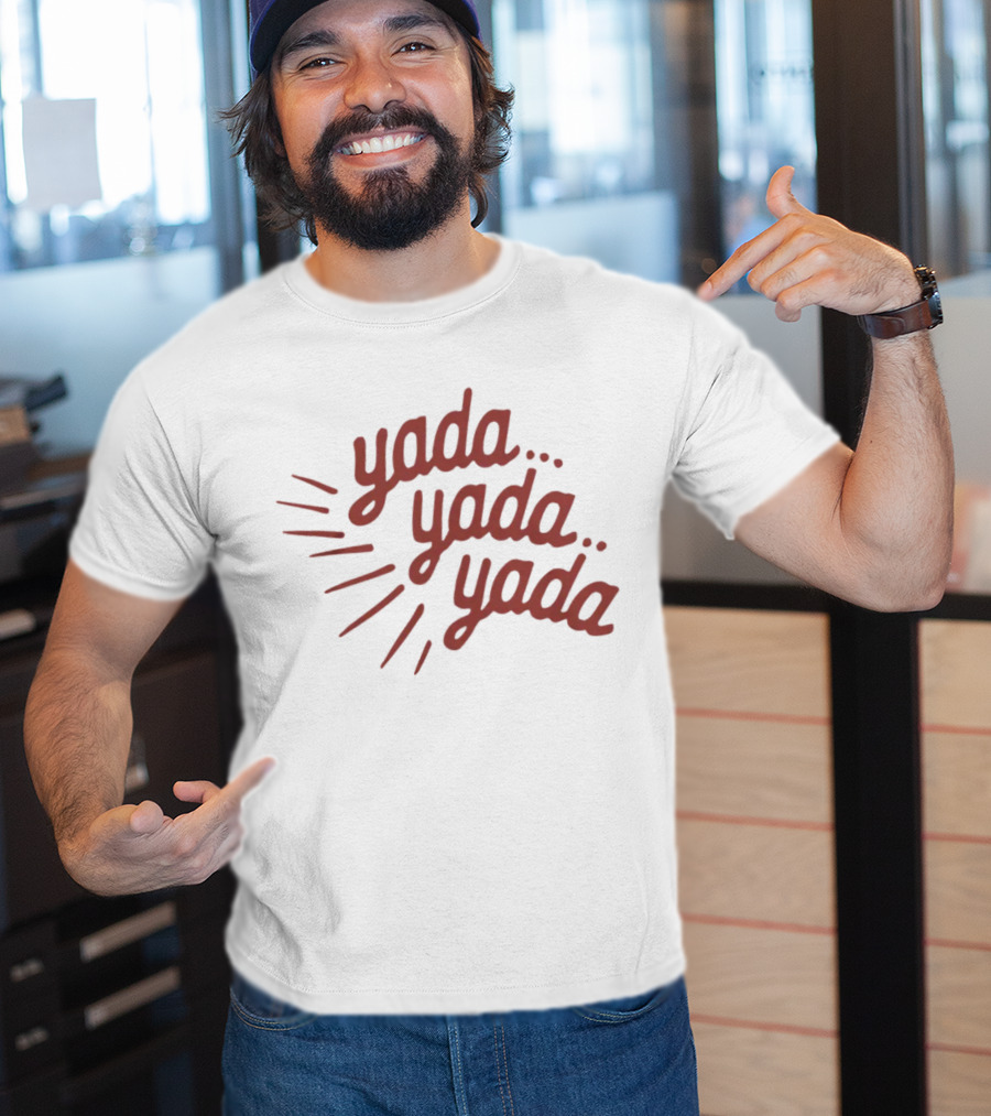 Homage Shop Yada Yada Yada Phrase Text T-Shirt