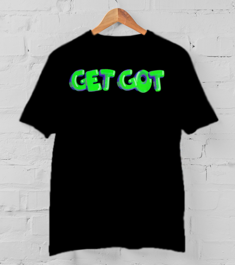 Airrack Merch Get Got Neon Green Text T-Shirt