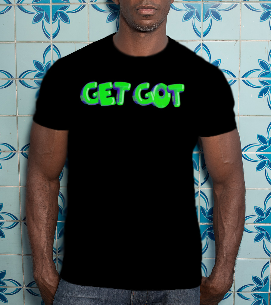 Airrack Merch Get Got Neon Green Text T-Shirt
