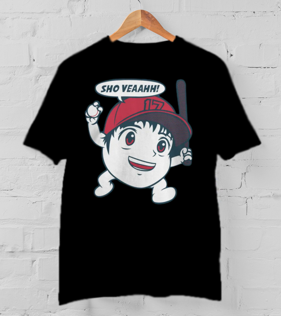 Shohei Ohtani Sho Veahh 17 Baseball Character T-Shirt