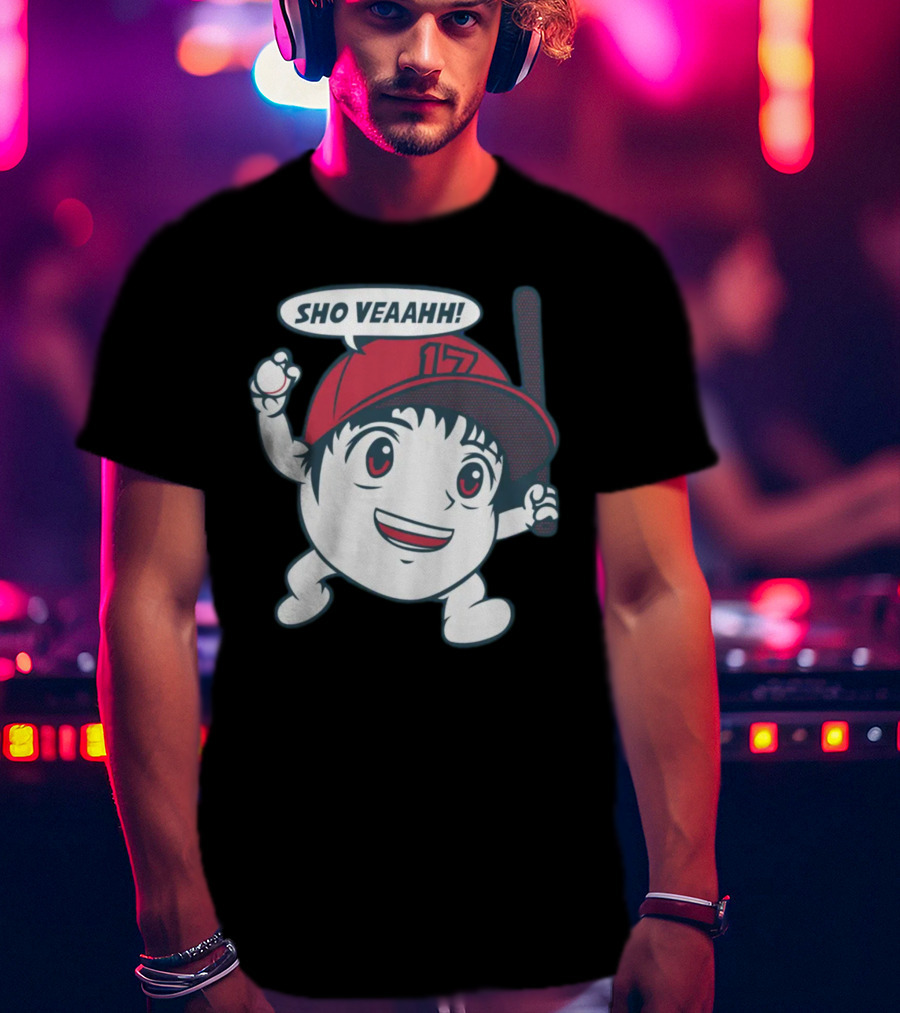 Shohei Ohtani Sho Veahh 17 Baseball Character T-Shirt