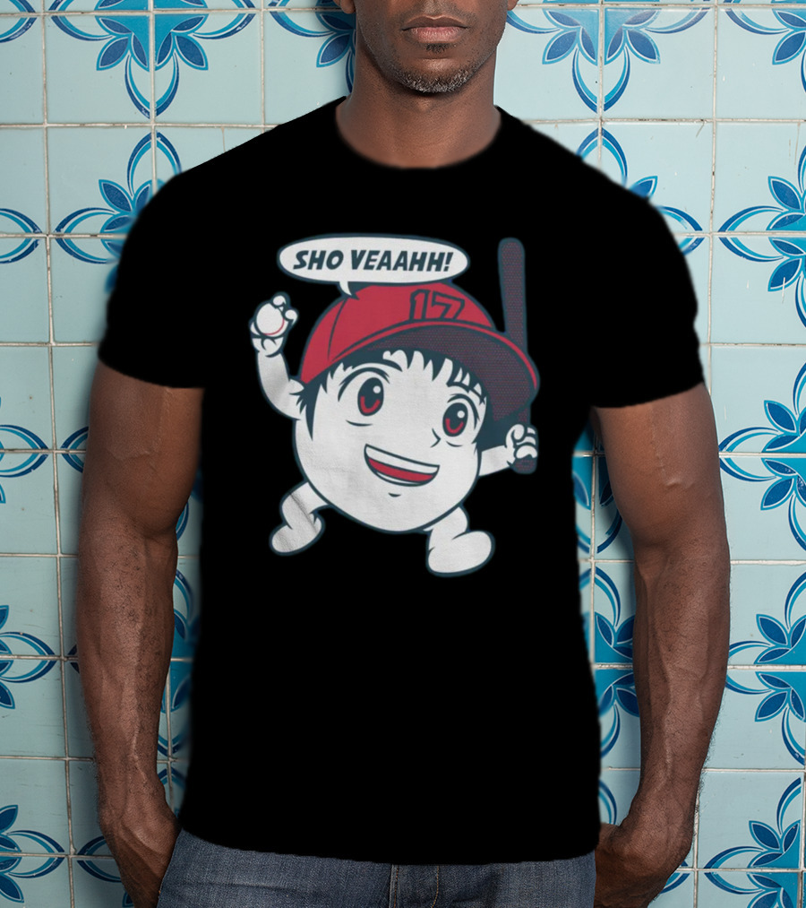 Shohei Ohtani Sho Veahh 17 Baseball Character T-Shirt