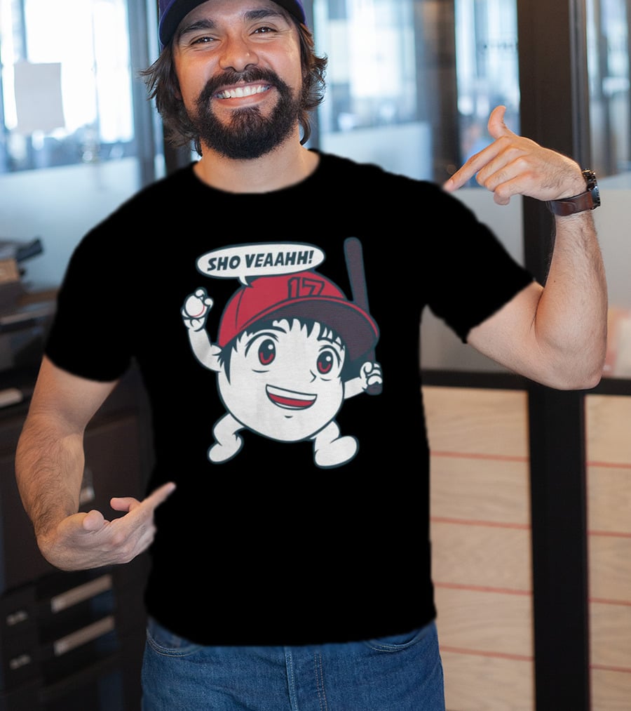 Shohei Ohtani Sho Veahh 17 Baseball Character T-Shirt