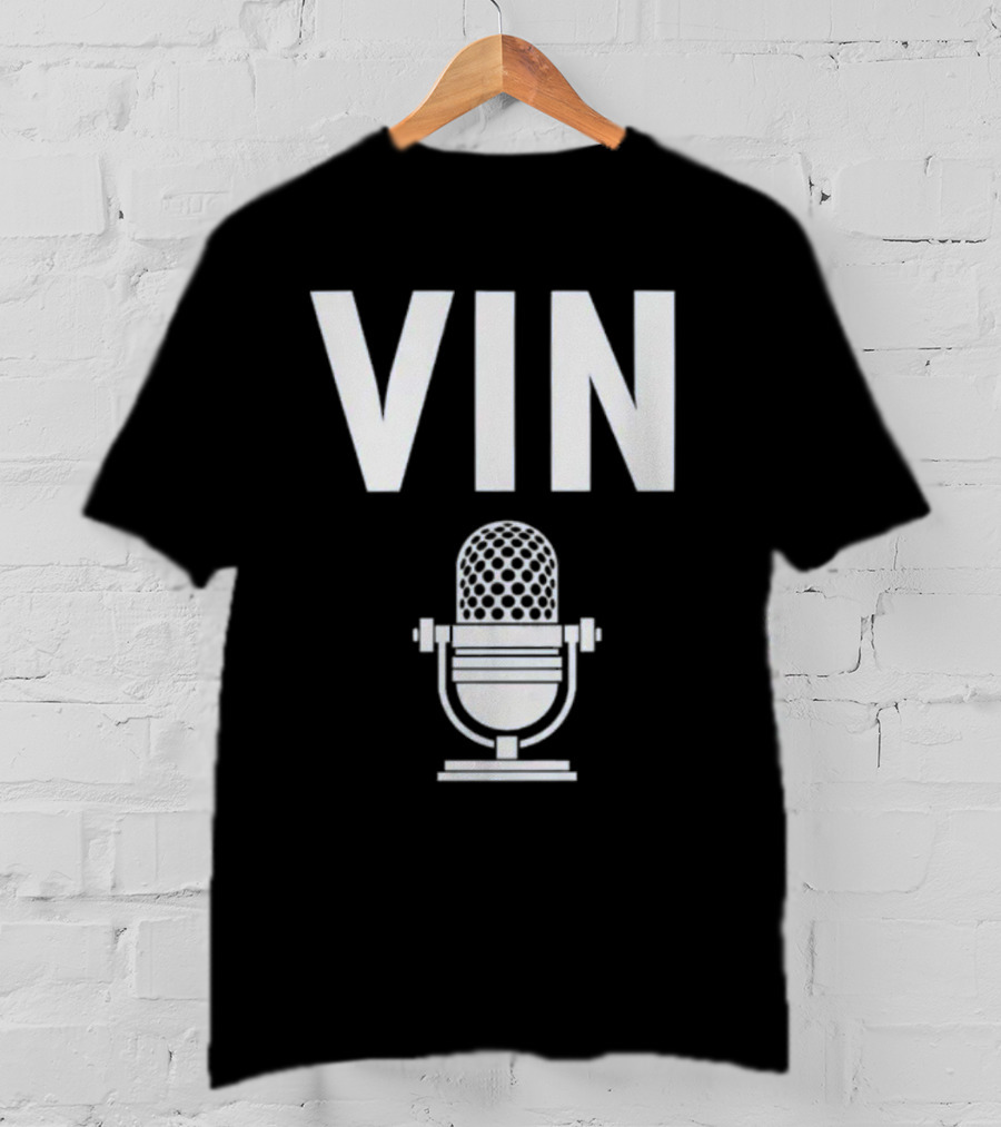 Vin Scully Microphone Dodgers Schedule Vintage T-Shirt