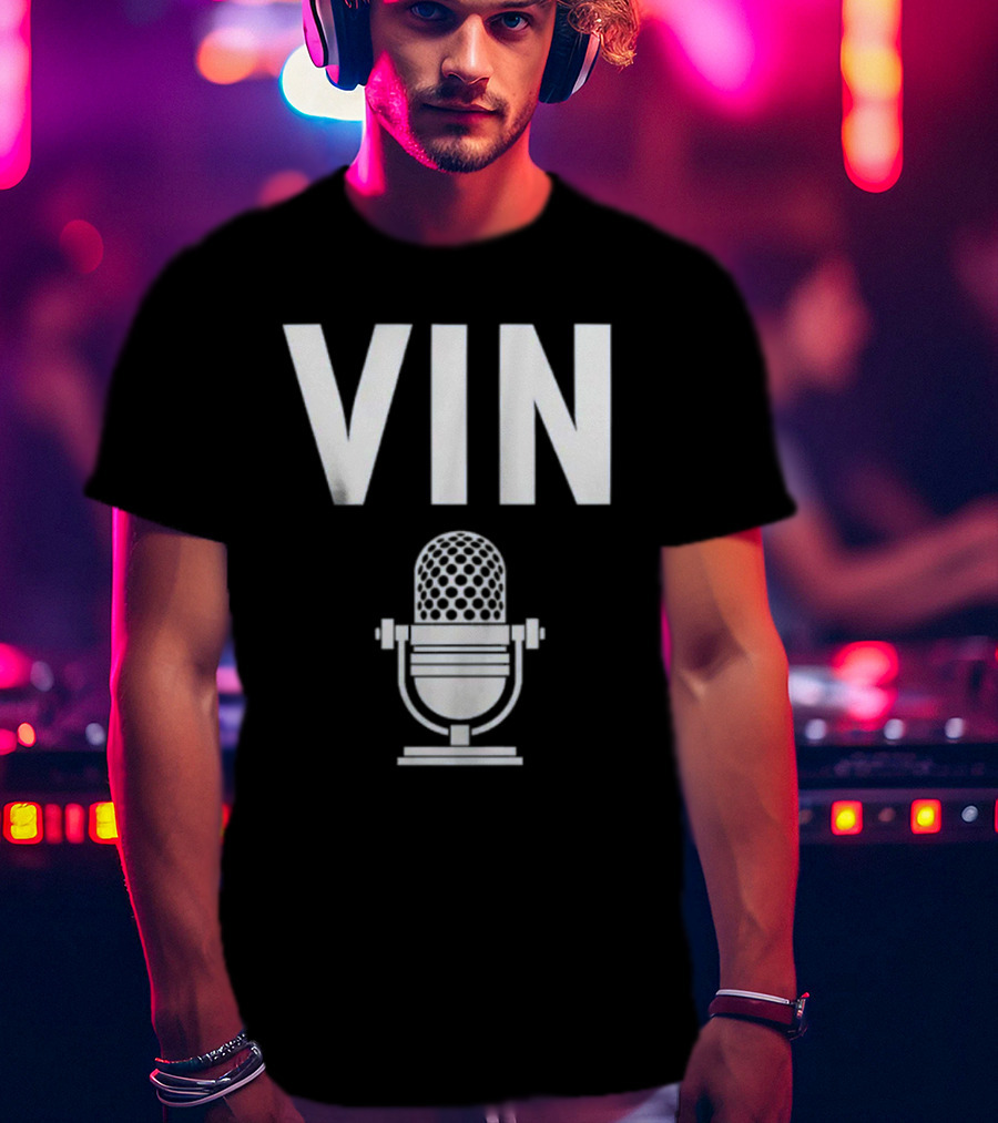 Vin Scully Microphone Dodgers Schedule Vintage T-Shirt