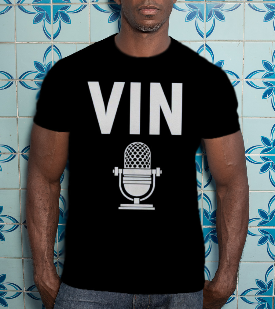 Vin Scully Microphone Dodgers Schedule Vintage T-Shirt