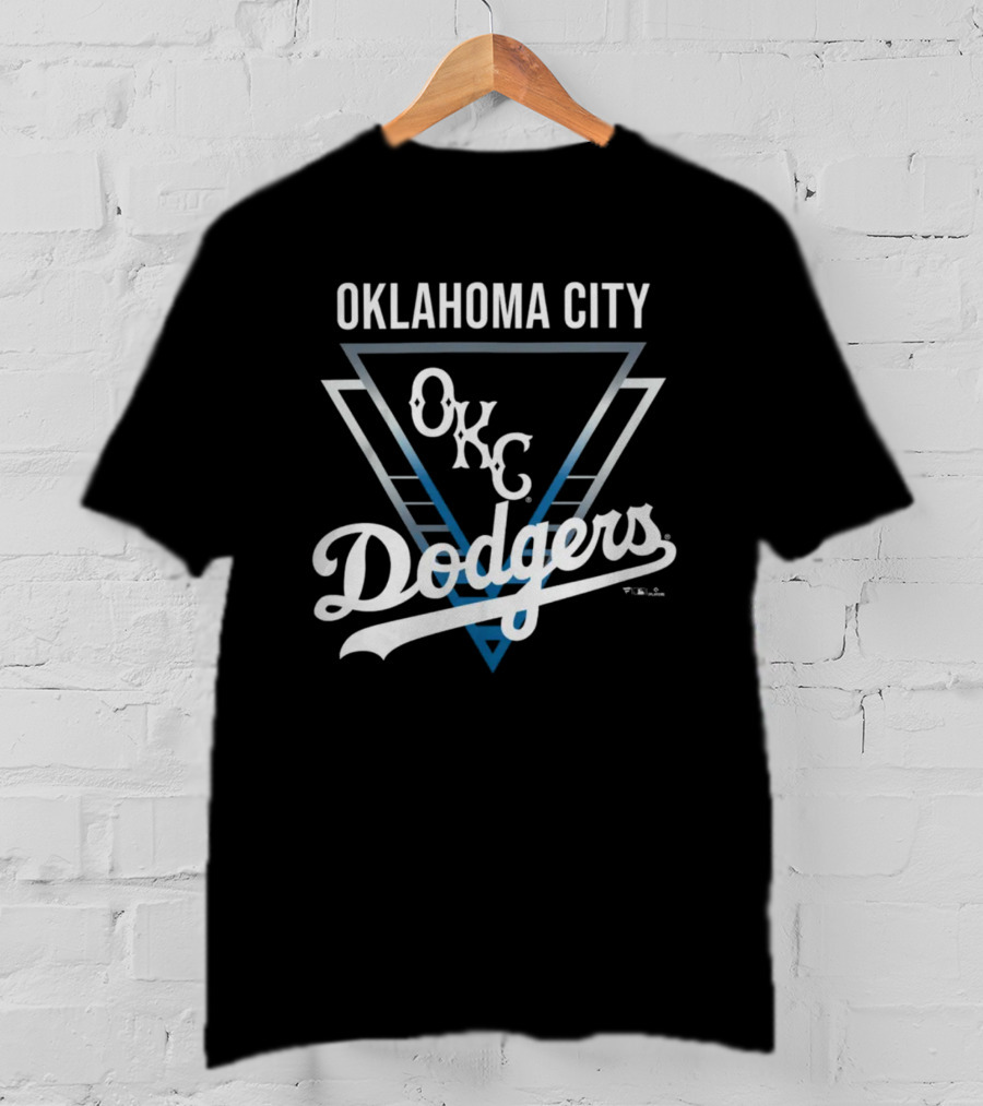Oklahoma City Dodgers OKC Dodgers Athletic Triangle T-Shirt