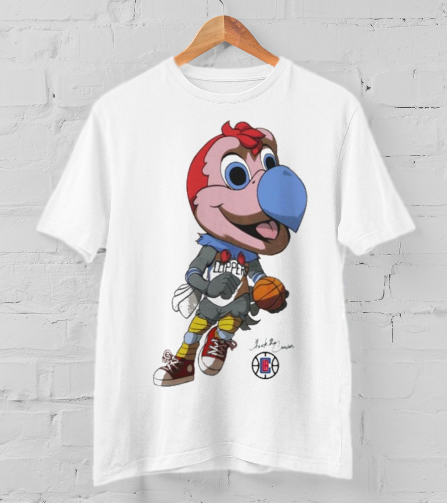 LA Los Angeles Clippers Chuck The Condor Basketball Mascot T-Shirt