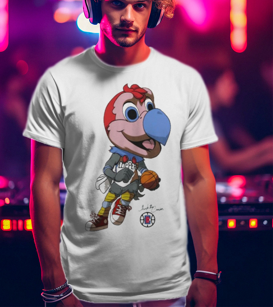 LA Los Angeles Clippers Chuck The Condor Basketball Mascot T-Shirt