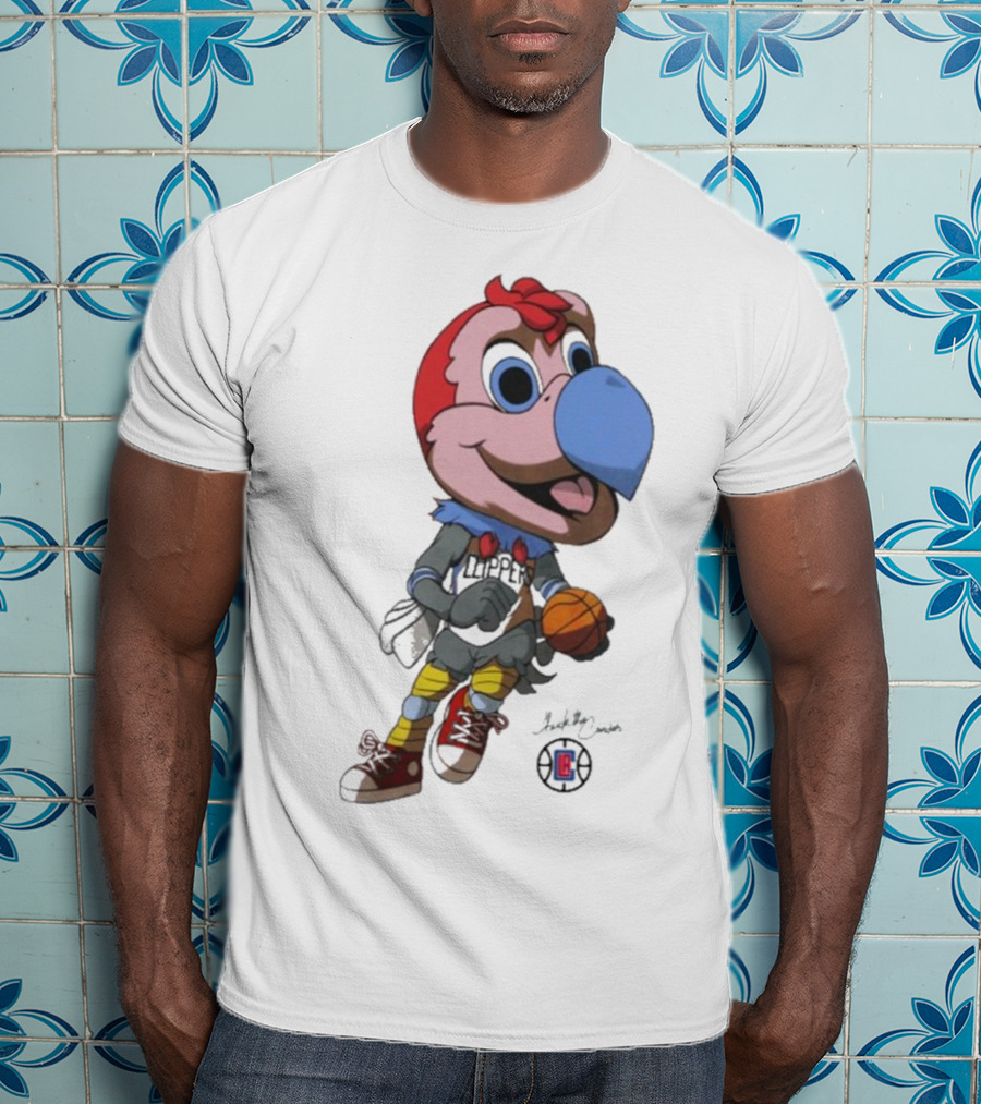 LA Los Angeles Clippers Chuck The Condor Basketball Mascot T-Shirt
