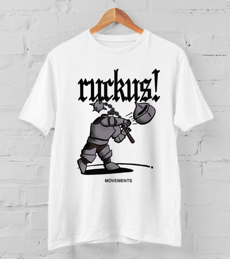 Ruckus Movements Knight Medieval Warrior Axe Action T-Shirt