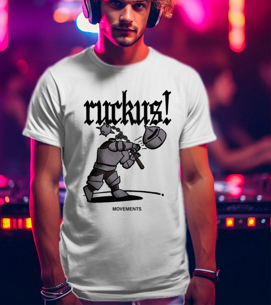 Ruckus Movements Knight Medieval Warrior Axe Action T-Shirt