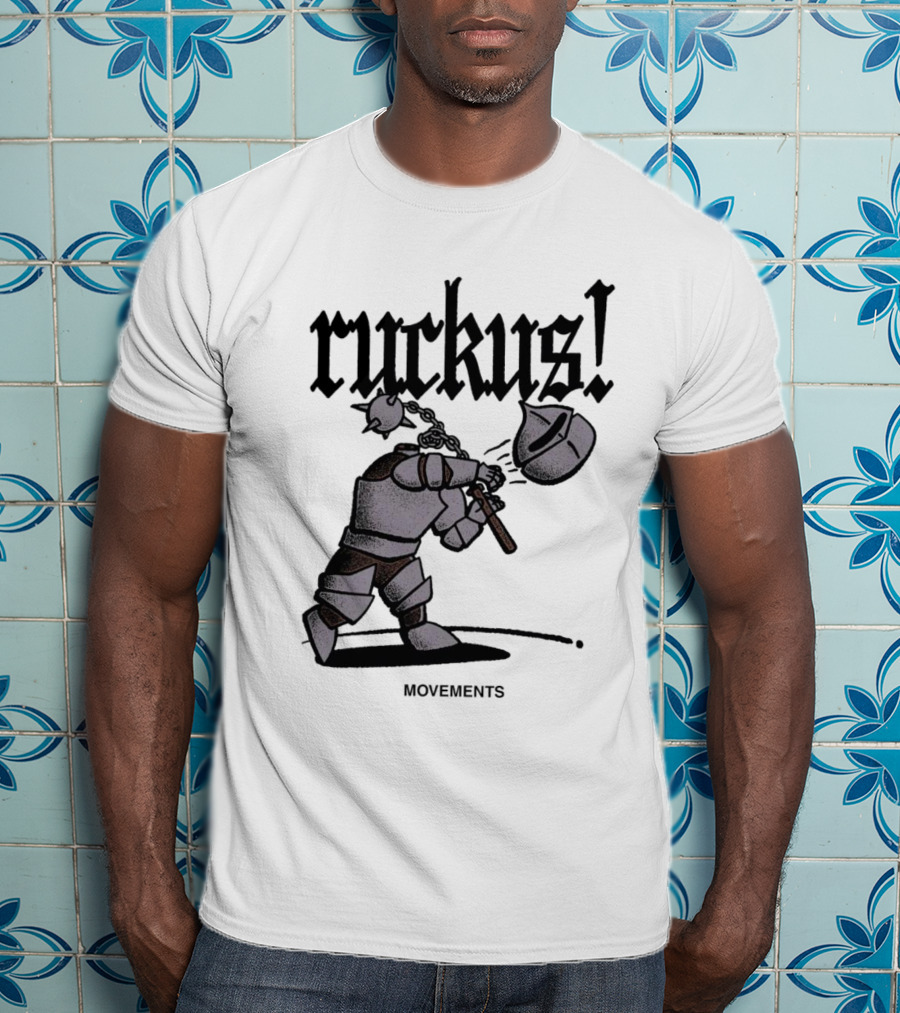 Ruckus Movements Knight Medieval Warrior Axe Action T-Shirt