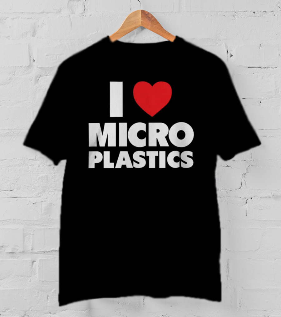 Shitheadsteve I Heart Microplastics Black T-Shirt