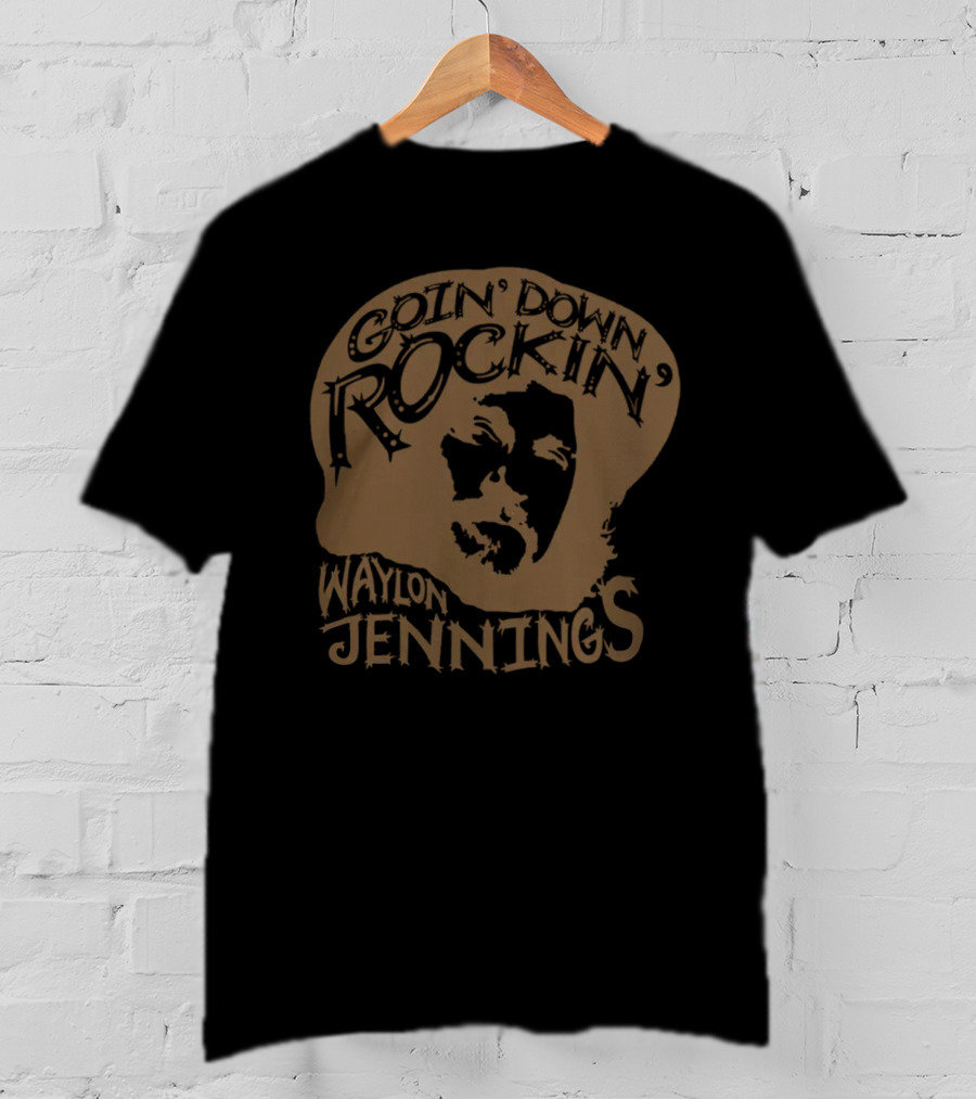 Goin' Down Rockin' Waylon Jennings Men's Collection T-Shirt