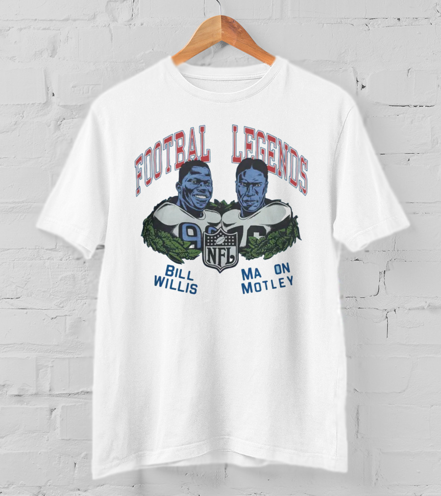 Football Legends Bill Willis Marion Motle NFL T-Shirt