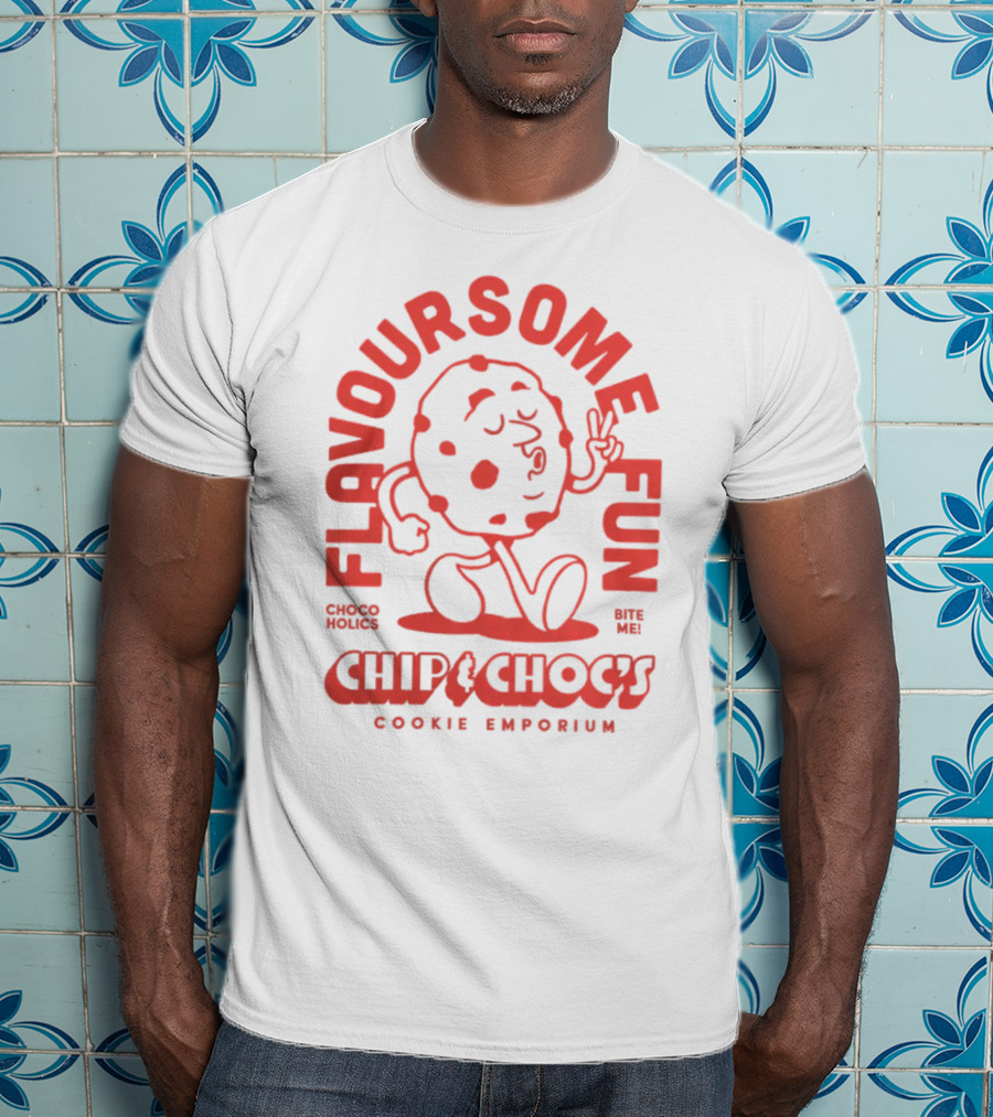Flavoursome Fun Choco Holics Chip Choc'S Cookie Emporium Bite Me T-Shirt