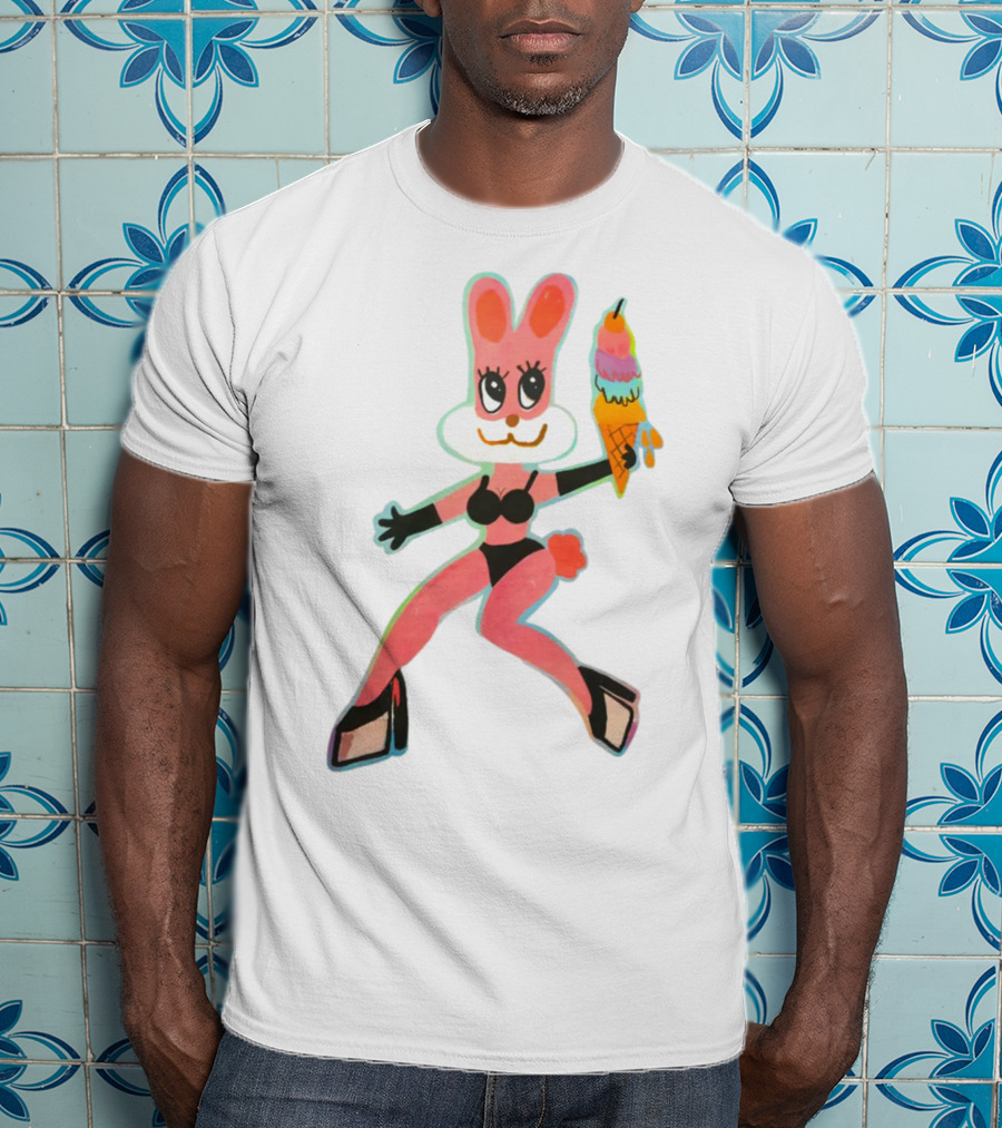 Karol G Merch Mañana Será Bonito Bunny In Bikini With Ice Cream Cone T-Shirt