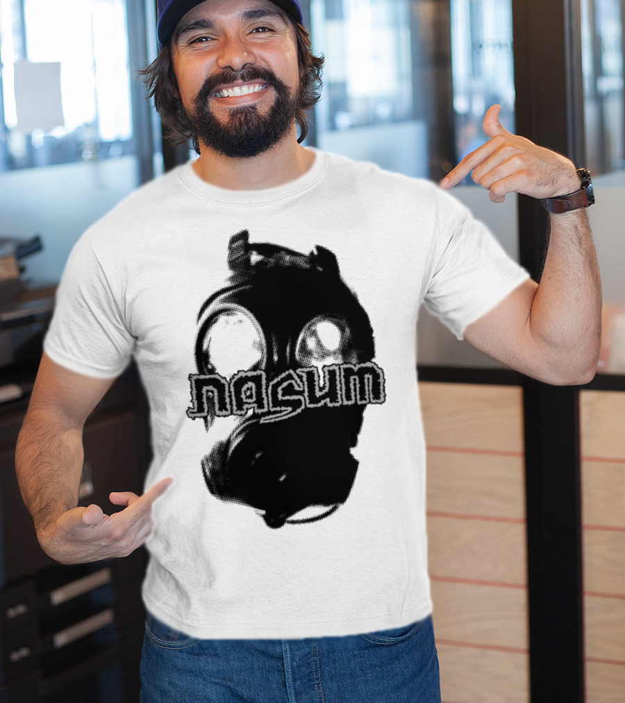 Nasum Gasmask Logo Dark Aesthetic T-Shirt