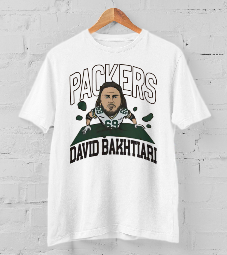 Green Bay Packers NFL David Bakhtiari #69 Breakthrough T-Shirt
