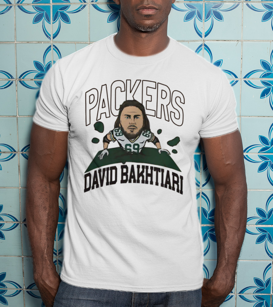 Green Bay Packers NFL David Bakhtiari #69 Breakthrough T-Shirt
