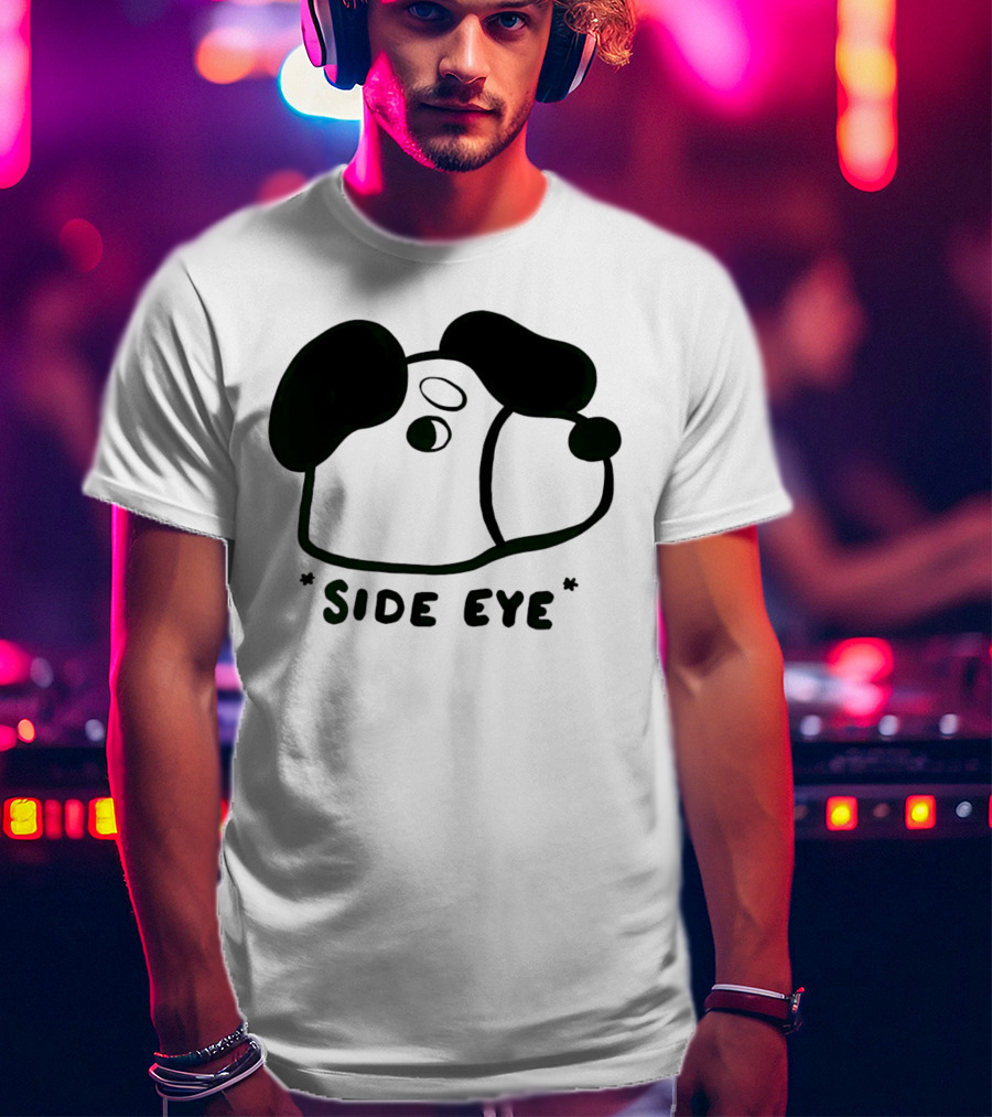 Chocolett Dog With Side Eye Expression T-Shirt