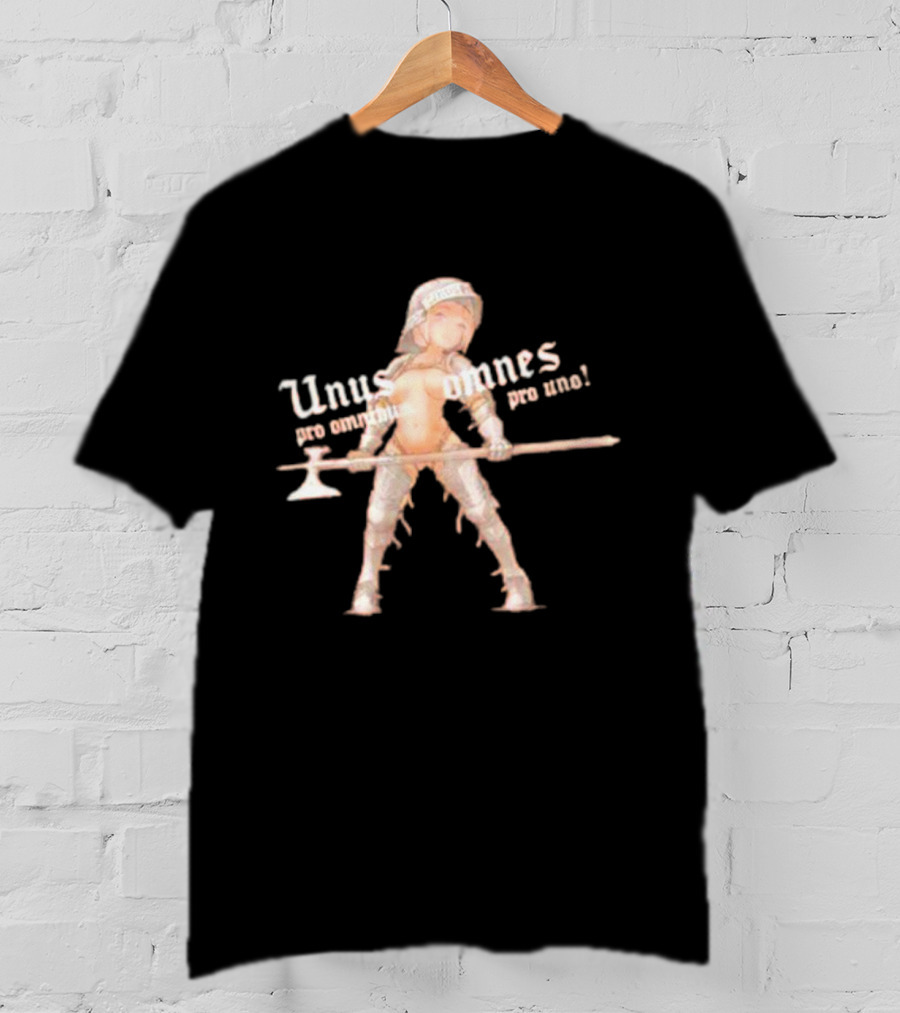 Unus Pro Omnibus Omnes Pro Uno Warrior Girl Armor T-Shirt