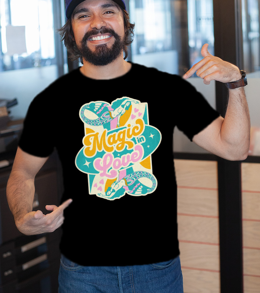Magic In Love Mermaid Retro Vibe T-Shirt