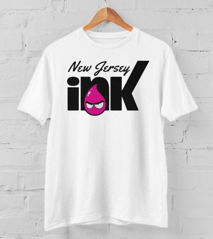 New Jersey Ink Angry Pink Droplet T-Shirt