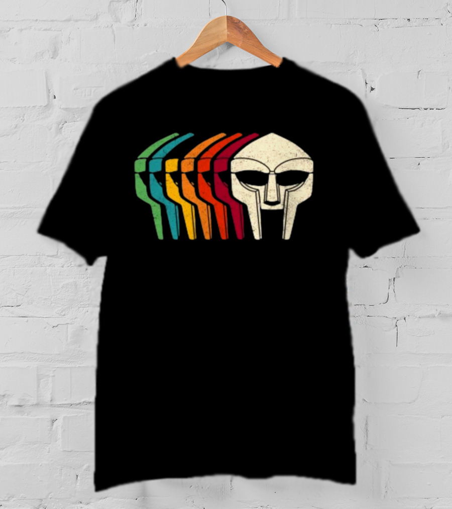 Retro Multicolor MF Doom Mask T-Shirt