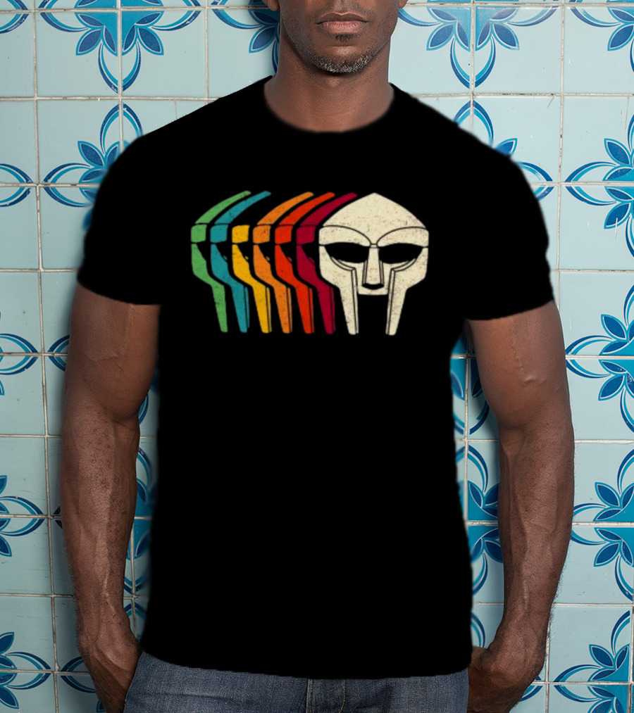 Retro Multicolor MF Doom Mask T-Shirt