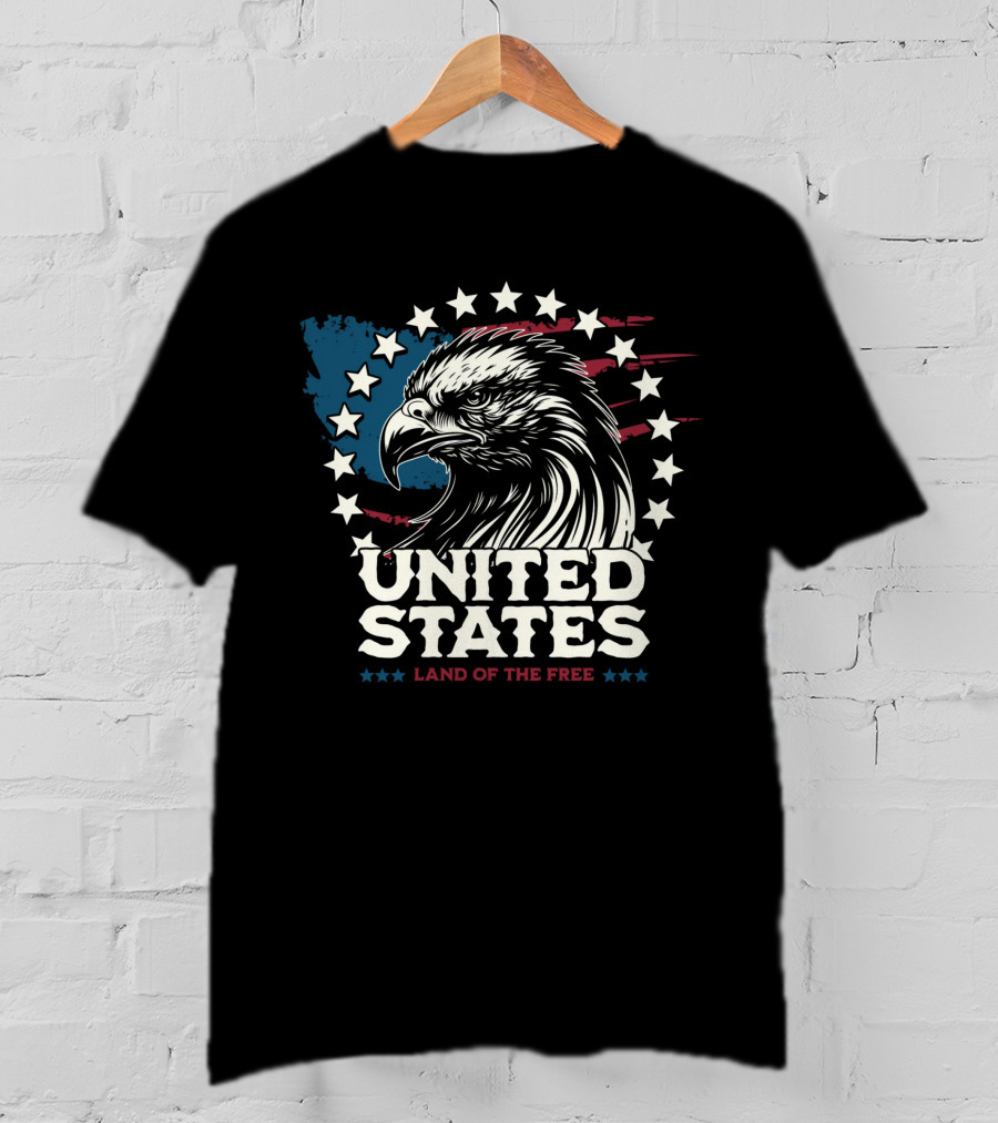 United States Land Of The Free Eagle T-Shirt