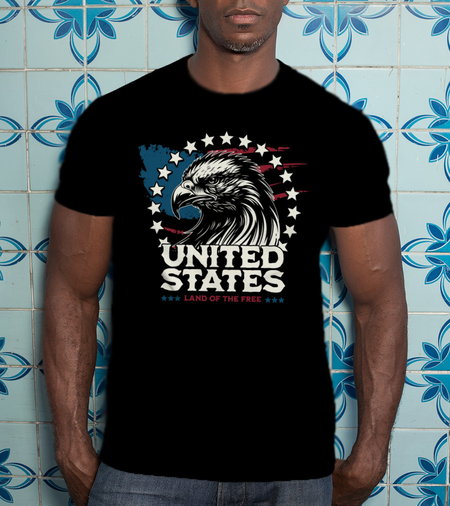 United States Land Of The Free Eagle T-Shirt