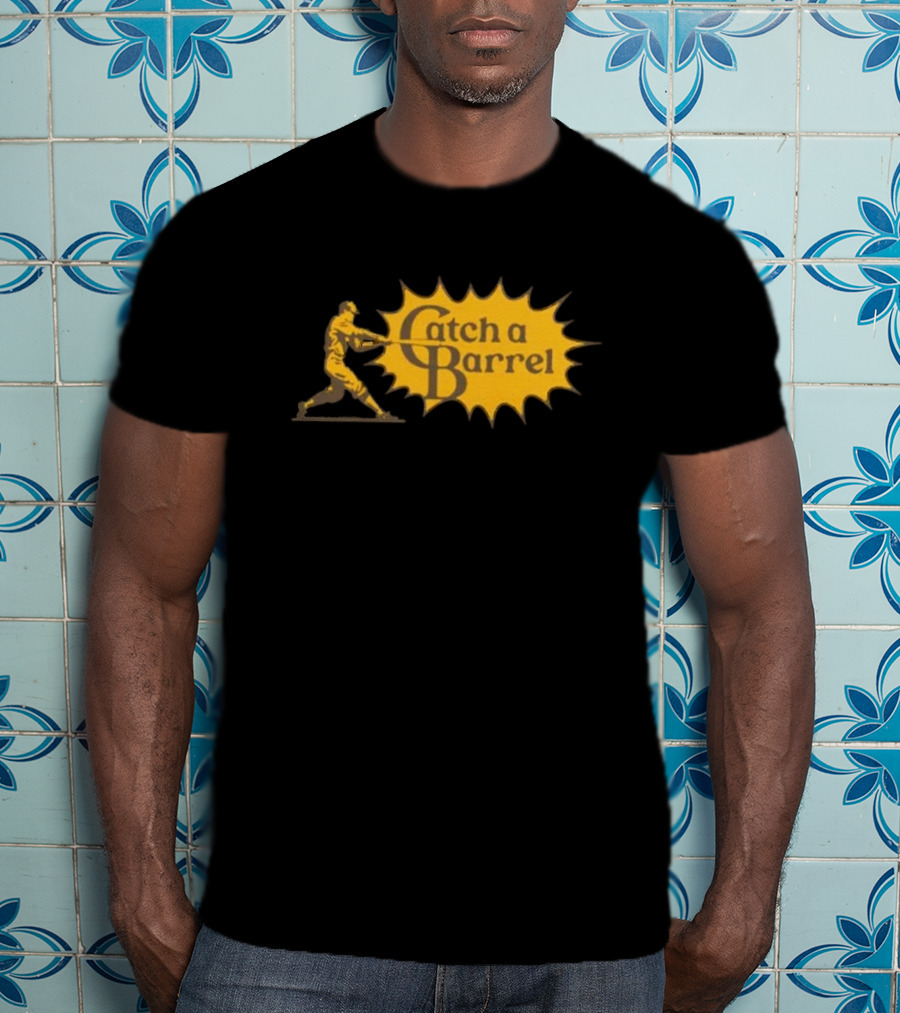 Catch A Barrel Baseball Player Swing Explosion T-Shirt