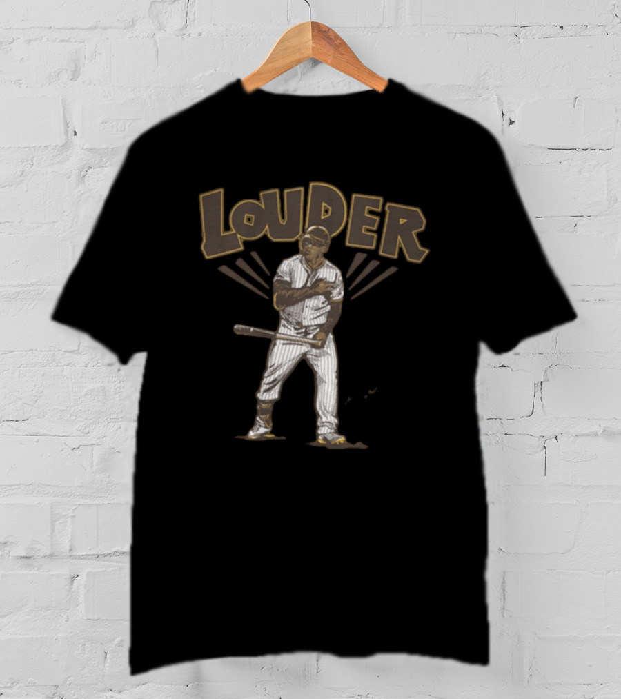 Trent Grisham Louder Baseball Theme With Dynamic Player Image T-Shirt