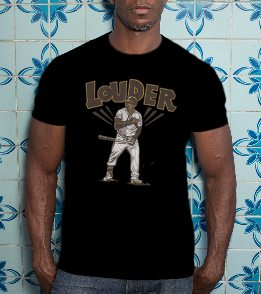 Trent Grisham Louder Baseball Theme With Dynamic Player Image T-Shirt