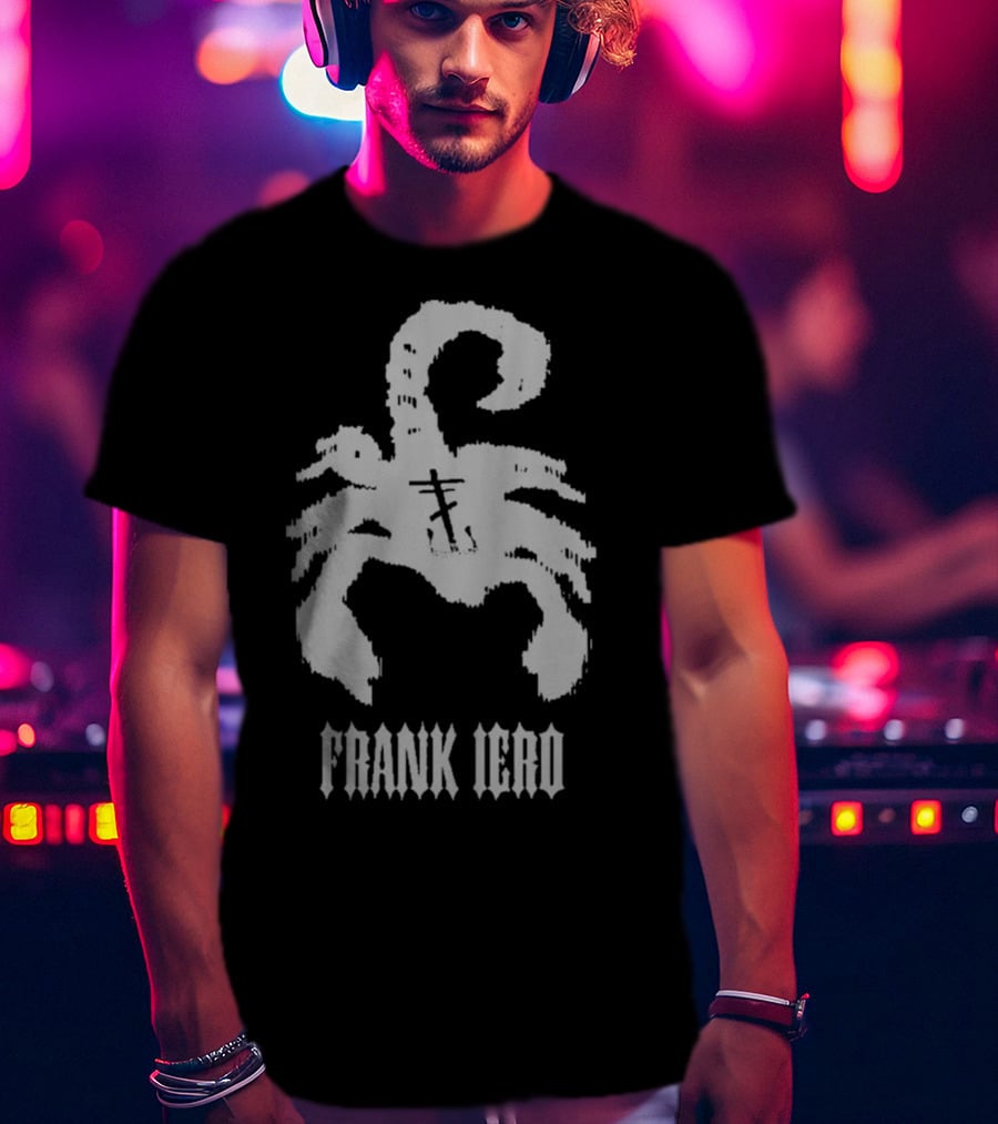 Frank Iero Scorpion With Cross T-Shirt