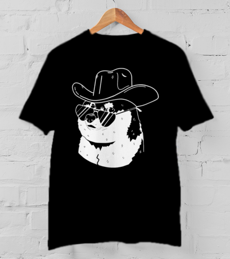 Rodeo Doge Cowboy Hat Sunglasses Collection T-Shirt