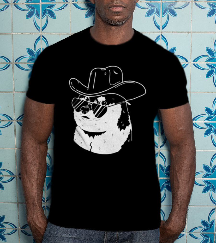 Rodeo Doge Cowboy Hat Sunglasses Collection T-Shirt